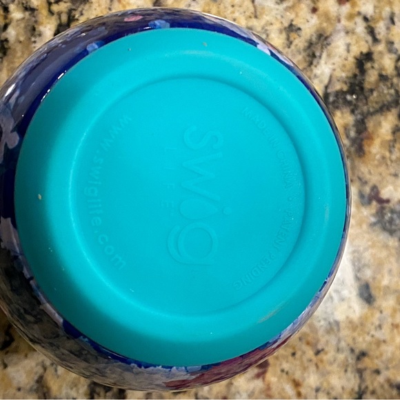 🍷 New Swig stemless wineglass in Artist Speckle. 14 ounce. Discontinued pattern - Picture 6 of 6